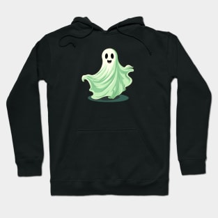 Cartoon Style Green Ghost Hoodie